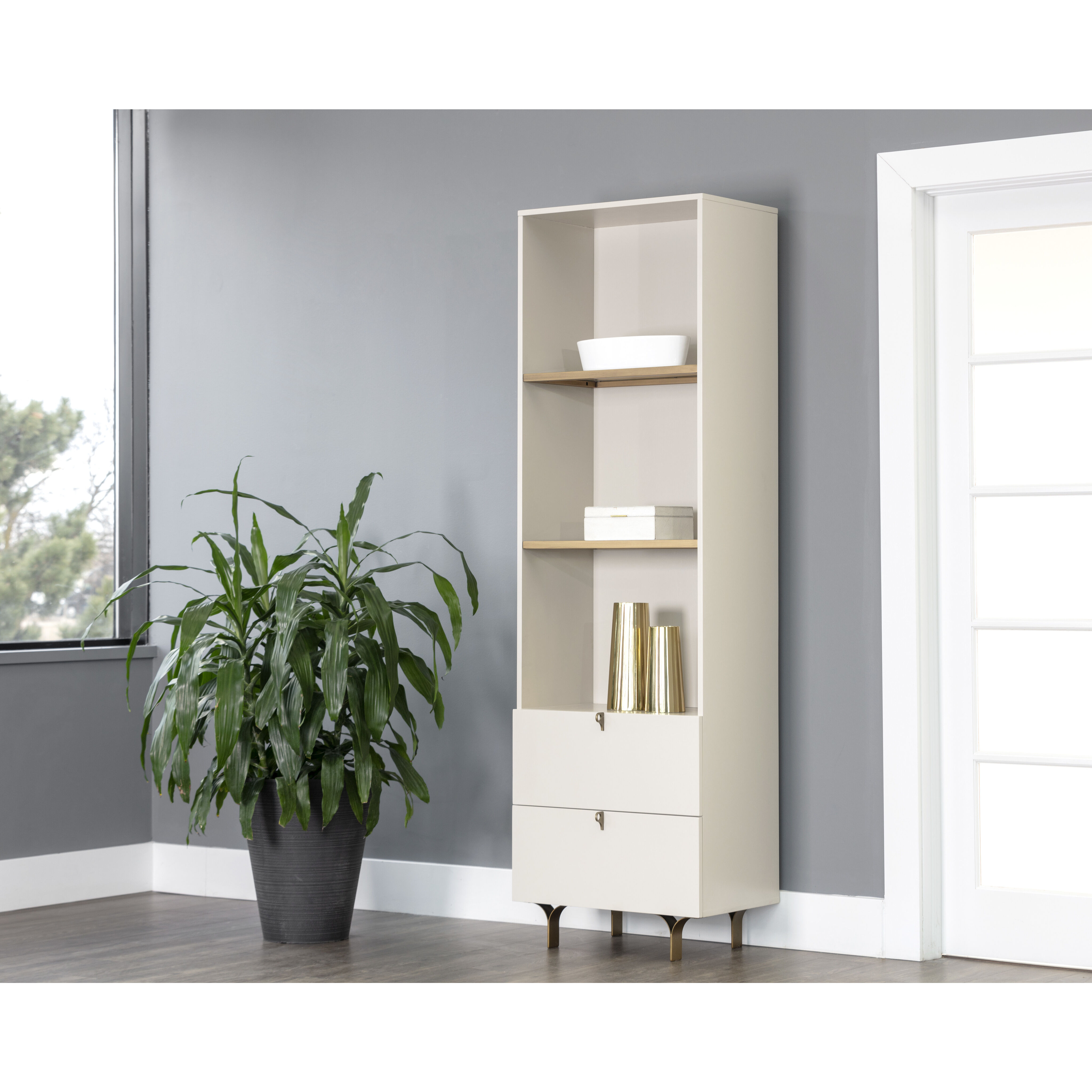 Celine Cream Bookcase